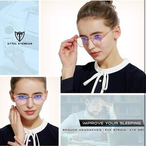 NEW!ATTCL Unisex Blue Light Blocking Eyeglasses Anti Blue Ray Computer Game